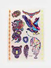 Лимонный яркие флуоресцентные временные татуировки, 14,5х21 см