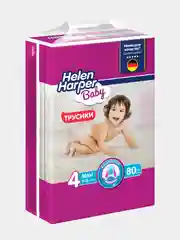 Подгузники трусики Helen Harper Baby размер 4, 9 - 15 кг, 80 штук