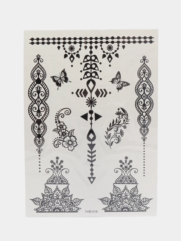 Временная татуировка, 21*15 см