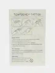 Зеленый временная переводная татуировка "Принцесса", 12 х 7,5 см