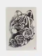 Коралловый меланж водонепроницаемые татуировки наклейки (временные) 15*21 см