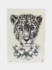 Кораллово-розовый водонепроницаемые татуировки наклейки (временные) 15*21 см