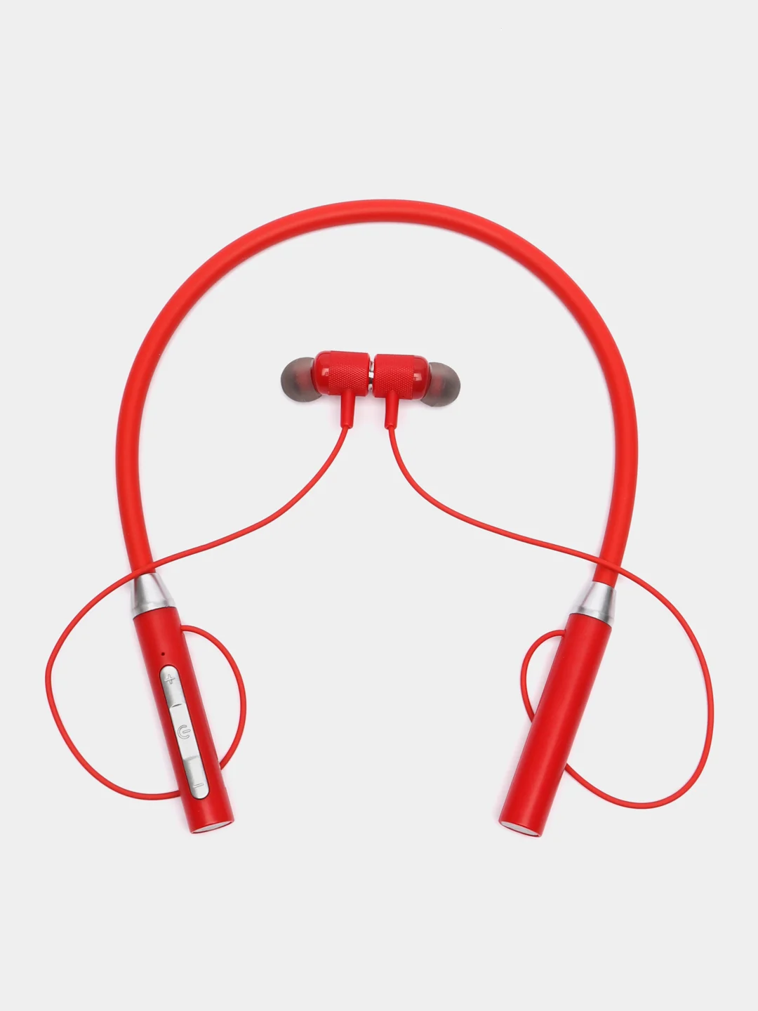 Красный беспроводные наушники, спортивные, на шею, Bluetooth