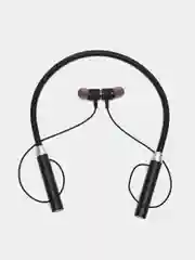 Черный беспроводные наушники, спортивные, на шею, Bluetooth