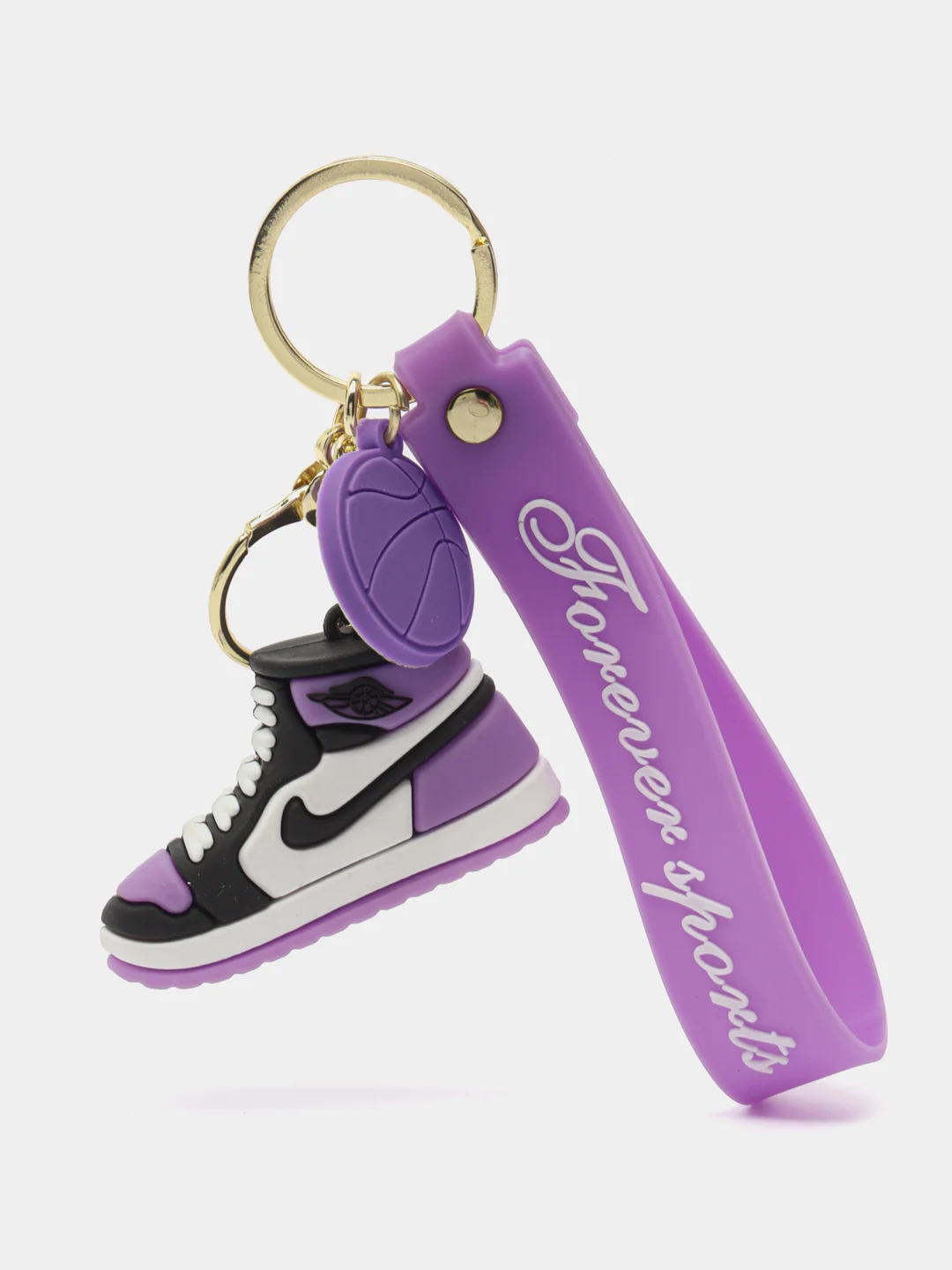 Фиолетовый брелок в виде кроссовок Nike