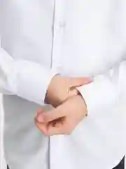 Рубашка школьная для мальчика, белая, длинные рукава