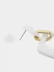 Белый серьги ярких цветов