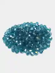 Морской бусины стеклянные граненные биконус