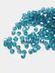 Медный бусины стеклянные граненные биконус