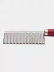 Бордовый нож фигурный для нарезки картофеля фри и овощей