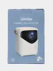 Белый проектор Umiio Q1, кинопроектор, бимер, домашний кинопроектор, цифровой проектор