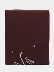 Тёмно-бордовый комплект постельного белья, 1.5 спальный, из сатина