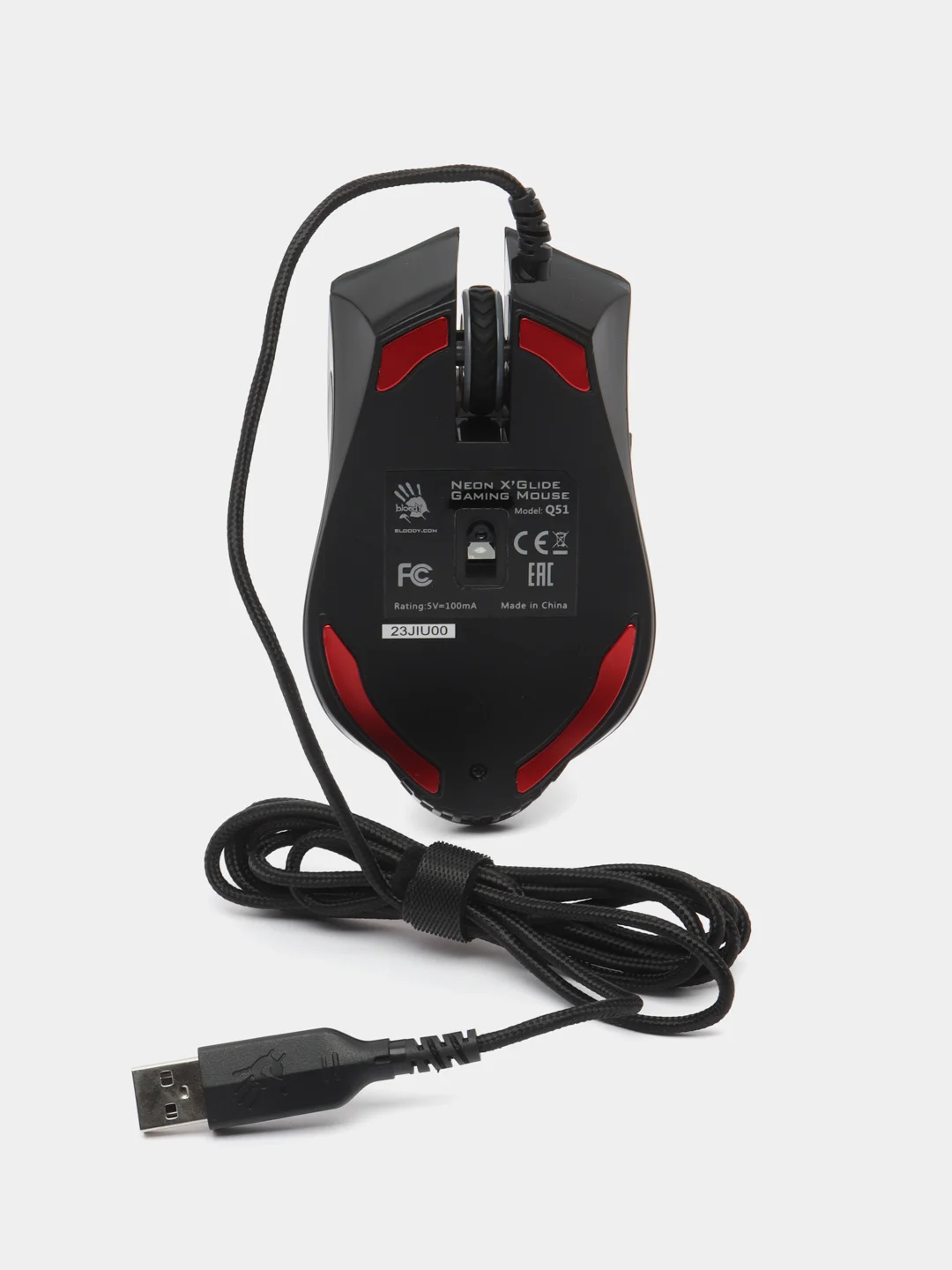 Черный мышь компьютерная игровая A4Tech Bloody Q51, оптическая, USB