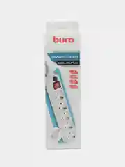 Белый сетевой фильтр Buro 500SH, IEC320, 1.8 м