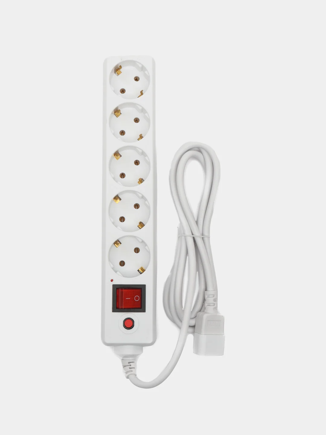 Белый сетевой фильтр Buro 500SH, IEC320, 1.8 м