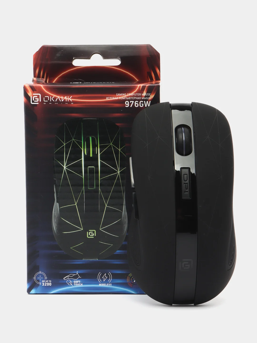 Мышь беспроводная Oklick 976GW, игровая, оптическая, USB