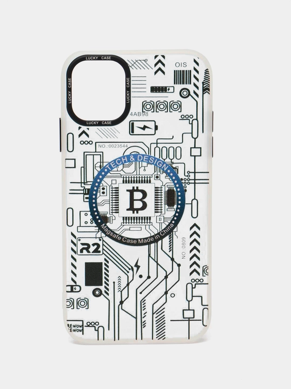 Чехол на Айфон 11, Биткоин, Bitcoin, с принтом, чехол на iPhone 11