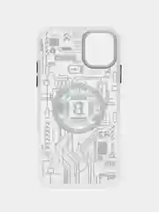 Алый чехол на Айфон 11, Биткоин, Bitcoin, с принтом, чехол на iPhone 11