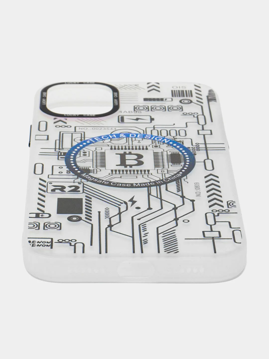 Алый чехол на Айфон 11, Биткоин, Bitcoin, с принтом, чехол на iPhone 11