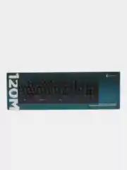 Черный клавиатура проводная компьютерная Oklick 120M, USB, мембранная