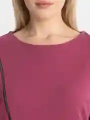 Фуксия платье женское, повседневное, с замком, классическое, миди, прямое