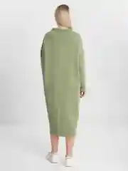 Оливковый платье женское, свобоное, повседневное, бохо, миди, длинный рукав