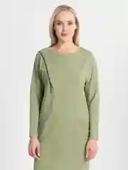 Оливковый платье женское, повседневное, с замком, классическое, миди, прямое