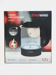 Черный чайник электрический Starwind SKG4031, с подсветкой