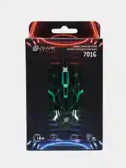 Черный мышь игровая компьютерная Oklick 701G, с подсветкой
