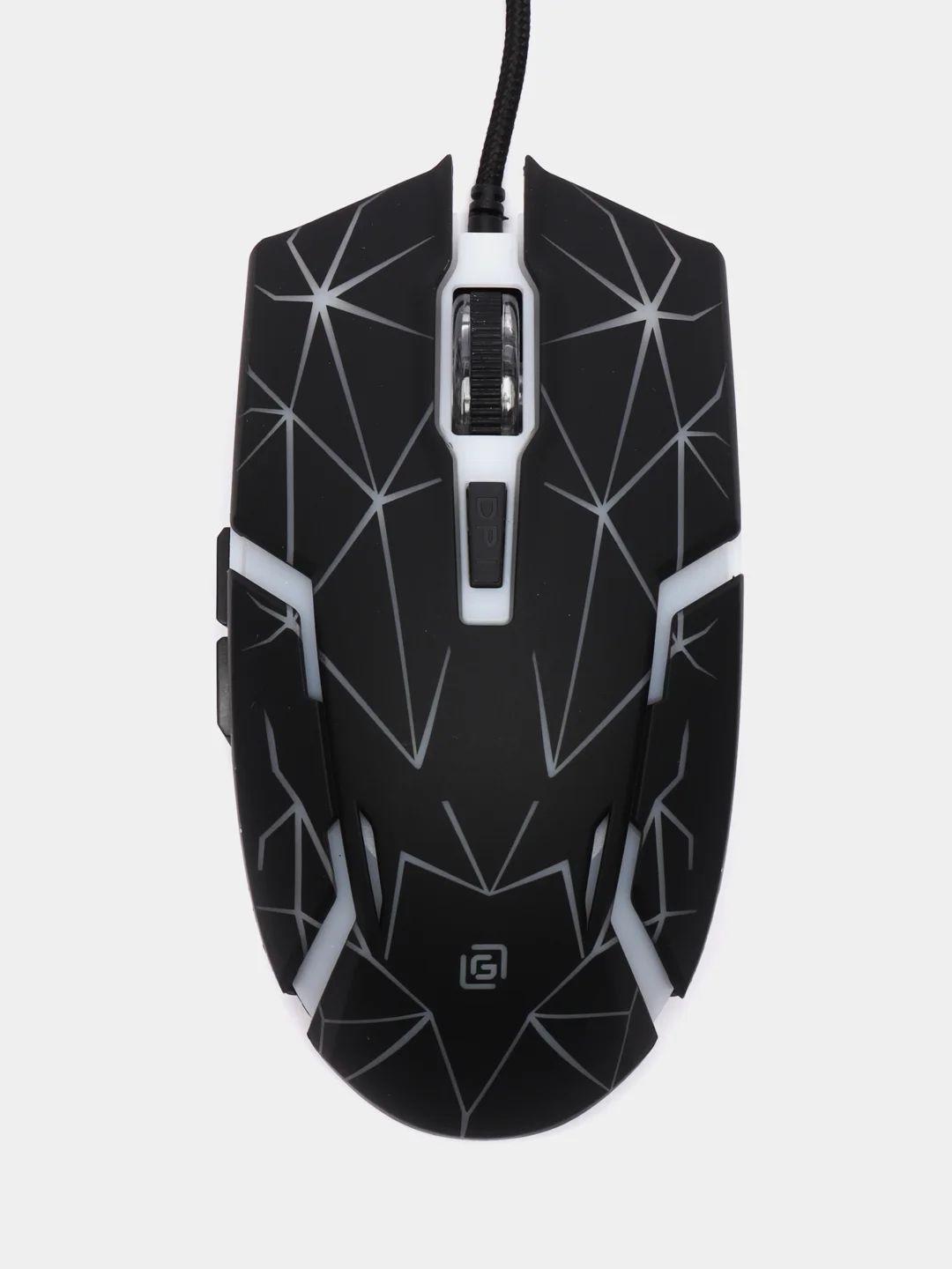 Черный мышь игровая компьютерная Oklick 701G, с подсветкой