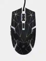 Черный мышь игровая компьютерная Oklick 701G, с подсветкой