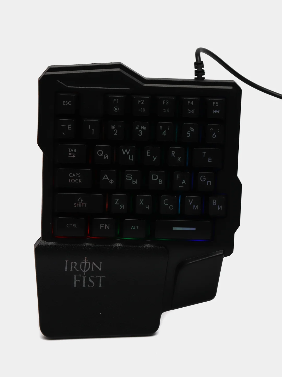 Черный игровой блок - клавиатура Oklick 701G Iron Fist, USB, мини клавиатура