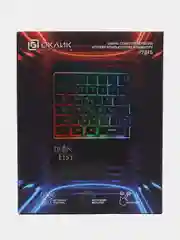 Черный игровой блок - клавиатура Oklick 701G Iron Fist, USB, мини клавиатура