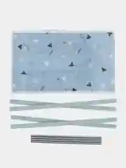 Голубой корзина для белья, хранения, складная