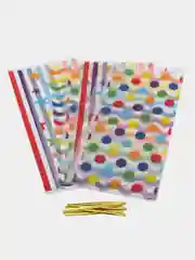 Темно-синий мешочки новогодние подарочные, пакеты на Новый год для конфет