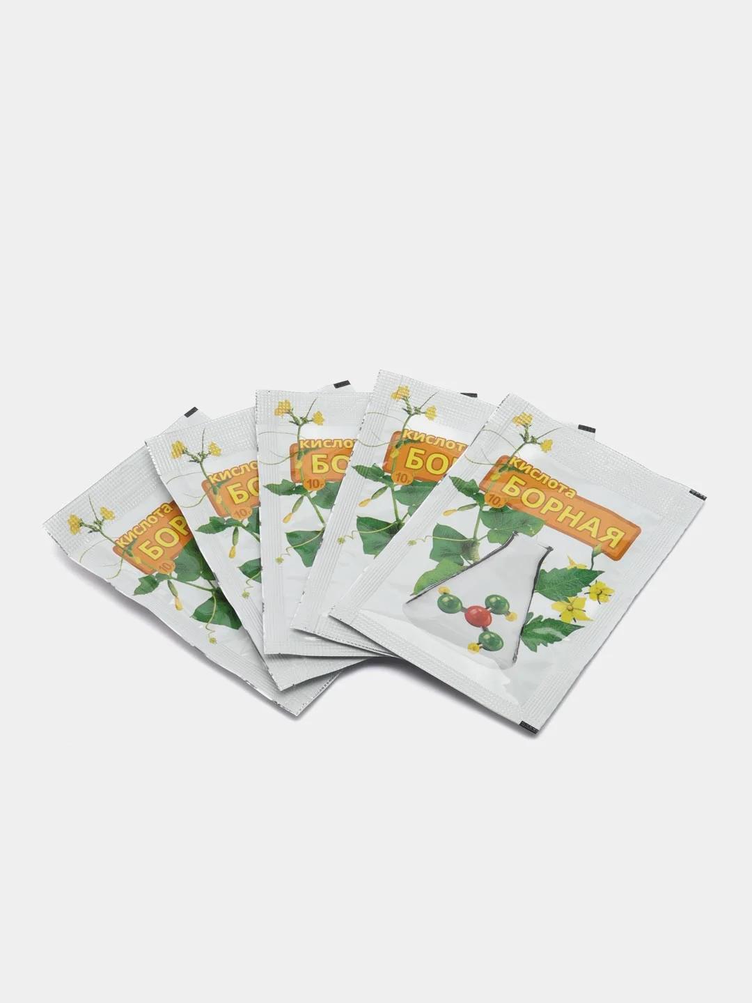 Борная кислота, комплект из 5 штук, 10 г