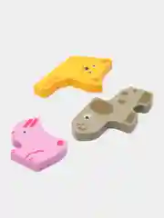 Зеленый головоломка 3D-пазл по "Монтессори" / деревянная мозаика / деревянный пазл / бизиборд