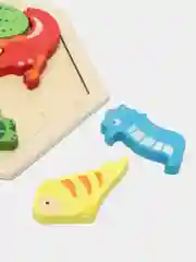 Оранжевый головоломка 3D-пазл по "Монтессори" / деревянная мозаика / деревянный пазл / бизиборд