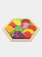 Салатовый головоломка 3D-пазл по "Монтессори" / деревянная мозаика / деревянный пазл / бизиборд