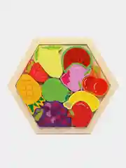 Салатовый головоломка 3D-пазл по "Монтессори" / деревянная мозаика / деревянный пазл / бизиборд
