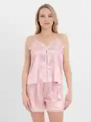 Конфетный пижама женская: топ и шорты