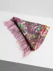 Пастельно-коралловый женский русский платок, с бахромой