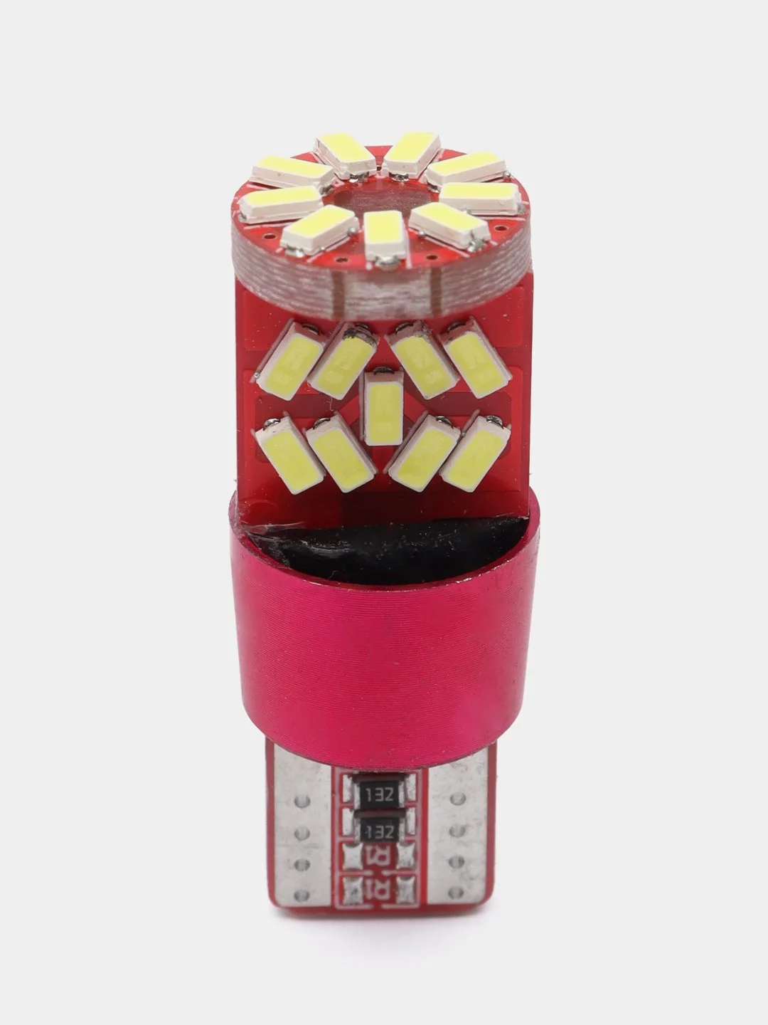 Лампа габаритов, светодиодная, с обманкой, белый, T10, W5W, 27 SMD, 12-24V