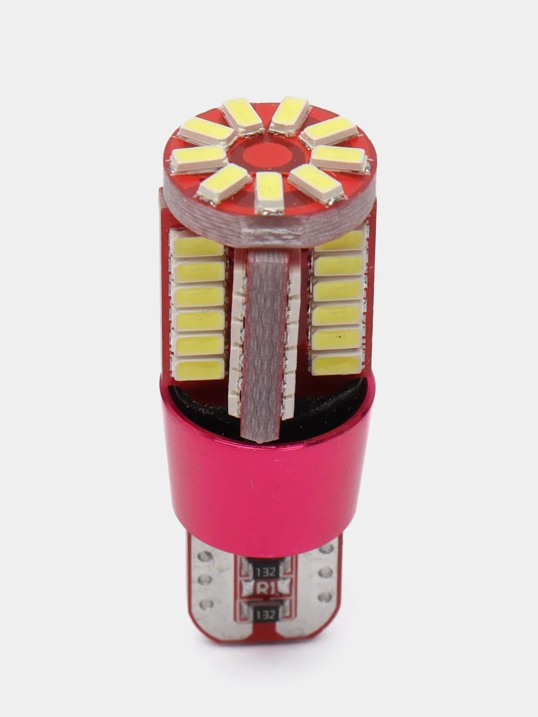 Лампа габаритов, светодиодная, с обманкой, белый, T10, W5W, 57, SMD, 12-24V