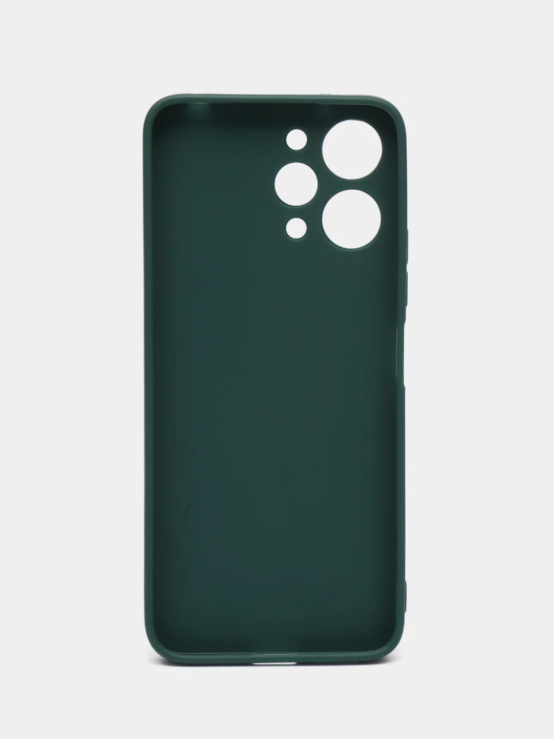 Тёмно-зелёный чехол для Xiaomi Redmi 12 (Сяоми Редми 12), силиконовый, цветной, матовый