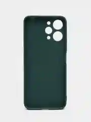 Тёмно-зелёный чехол для Xiaomi Redmi 12 (Сяоми Редми 12), силиконовый, цветной, матовый