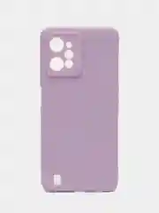 Сиреневый чехол для Realme C31 (Реалми С31), силиконовый, цветной, с мягким подкладом
