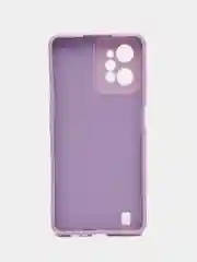 Сиреневый чехол для Realme C31 (Реалми С31), силиконовый, цветной, с мягким подкладом