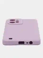Сиреневый чехол для Realme C31 (Реалми С31), силиконовый, цветной, с мягким подкладом