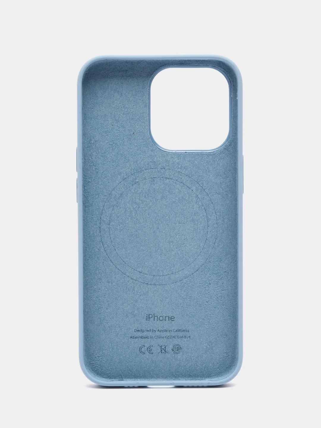 Голубой чехол силиконовый c MagSafe для iPhone 13 / 13 Pro / 13 Pro Max